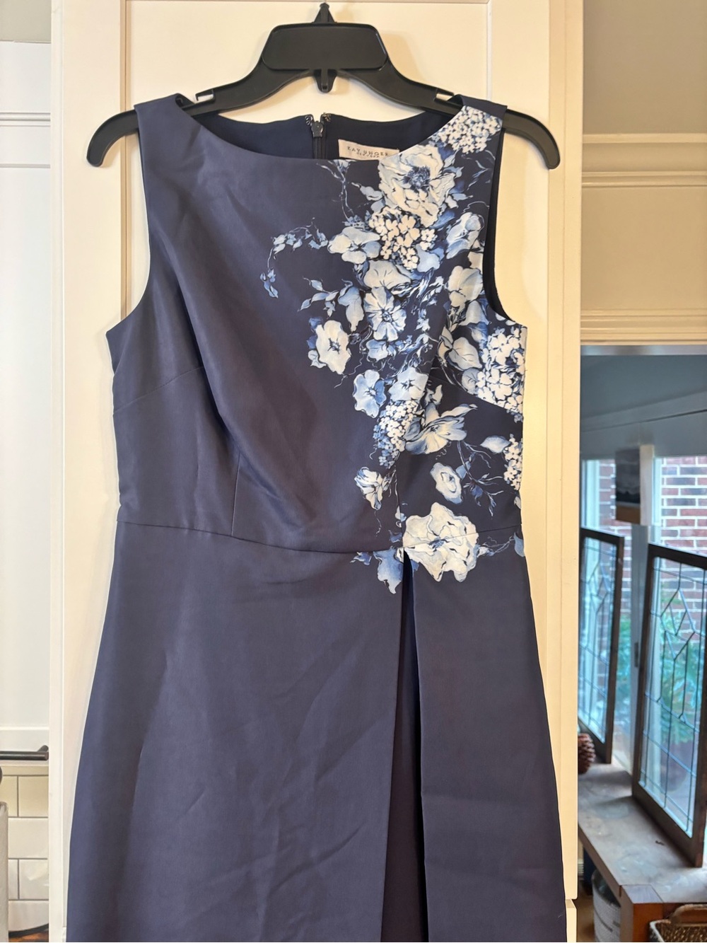 new Kay Unger ESTI WALK THRU JUMPSUIT Gown in Midnight blue floral - Picture 6 of 8